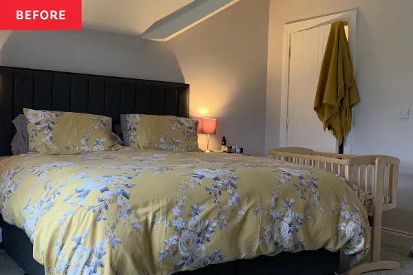 Claire Transforms Dull Bedroom with IKEA Hacks and Color