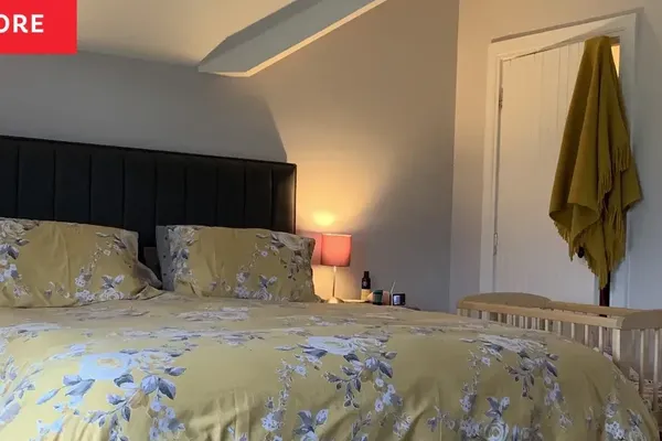 Claire Transforms Dull Bedroom with IKEA Hacks and Color