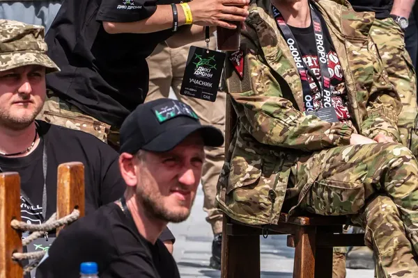 Families Gather for Barbecue and Military Drone Races in Ukraine