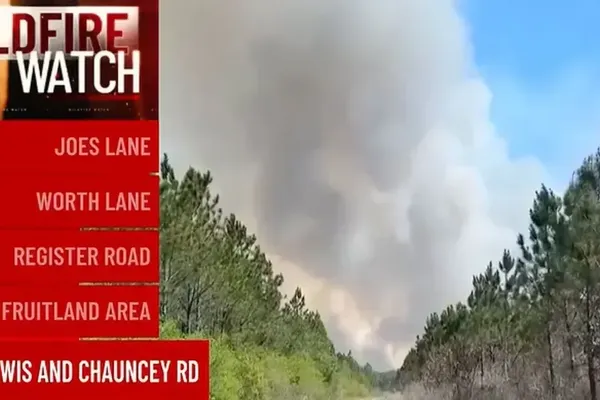Georgia Wildfires Destroy Homes and Kill Firefighter