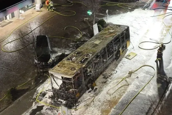 Six Dead After Postal Bus Bursts Into Flames Near Bern