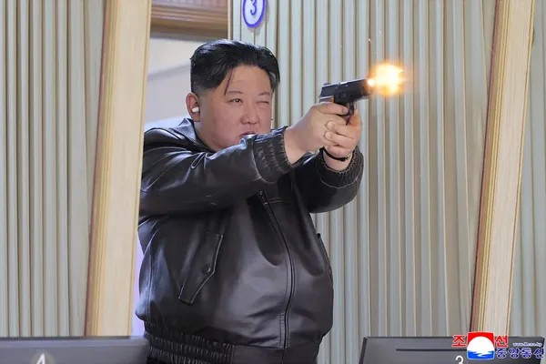 Kim Jong-un and Daughter Fire Weapons at Pyongyang Munitions Plant