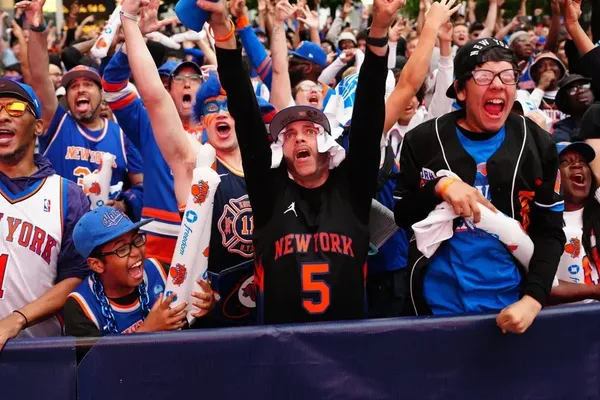 Knicks Fans Pack MSG Watch Party for NBA Finals