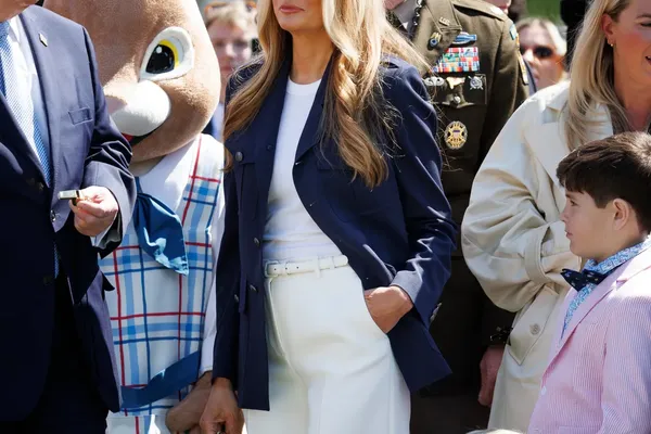 Melania Trump Wears Ralph Lauren to White House Egg Roll