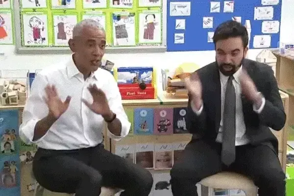Obama and Mamdani Sing With Children in the Bronx
