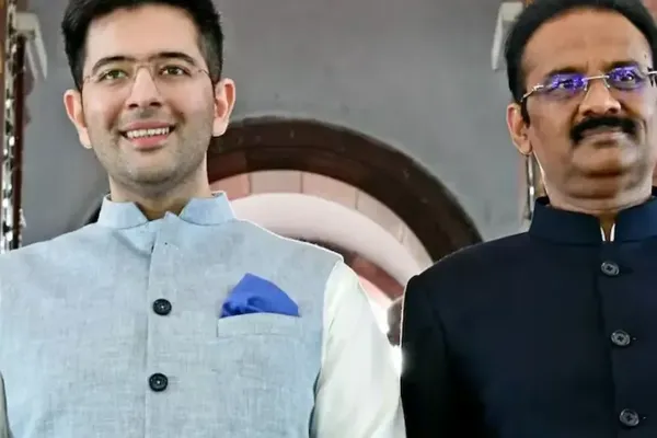 Raghav Chadha Leads Mass Defection of Seven Lawmakers to BJP