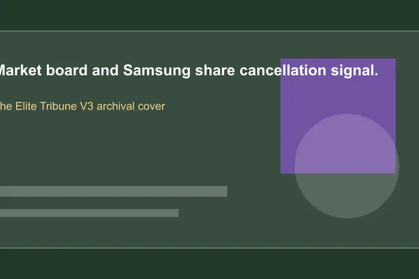 Samsung Cancels $11 Billion in Shares to Calm Markets