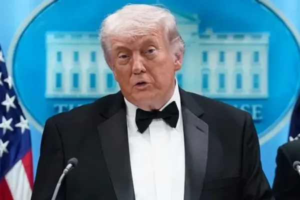 Trump Releases Photos of Bound White House Dinner Suspect