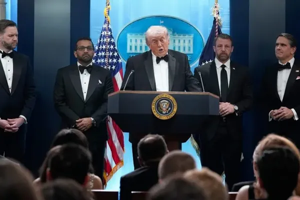Trump Thanks Press Corps After Washington Shooting