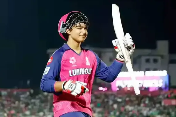 Vaibhav Sooryavanshi Hits 15 Ball Fifty in Guwahati